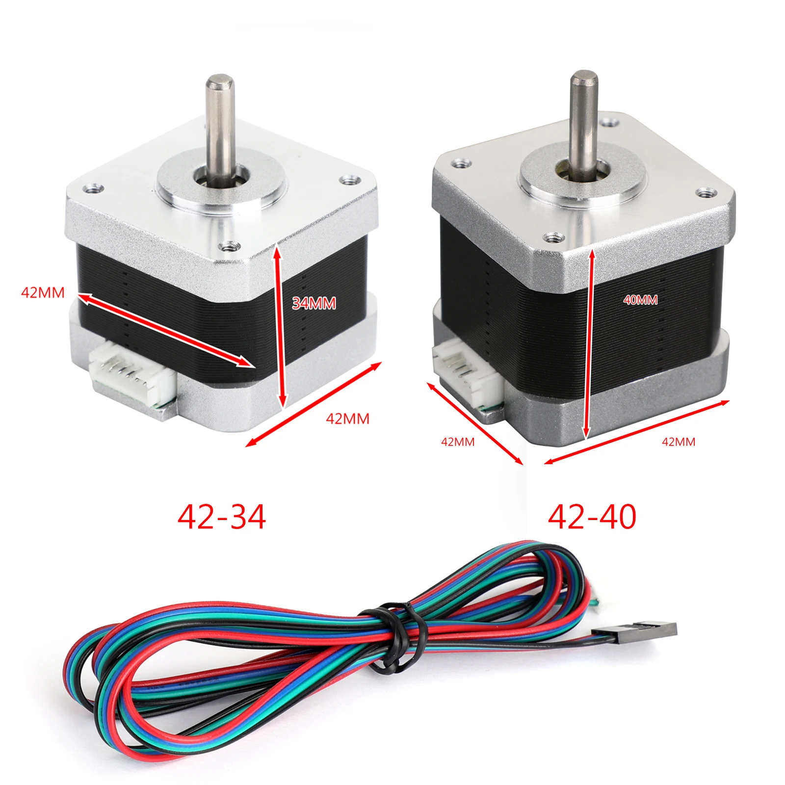 Фото Шаговый двигатель Areyourshop для 3D-принтера, размер 42/40/42/34 X/Y/Z/E, для Creality Ender 3 Pro CR-10 №2