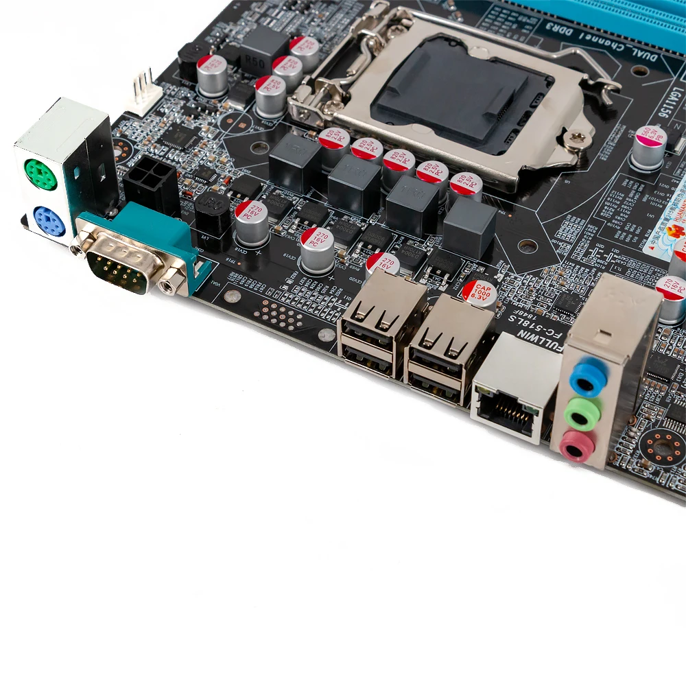 Huanan Zhi P55 M-ATX материнская плата для Intel LGA 1156 i3 i5 i7 DDR3 16 Гб SATA2.0 PCI-E 2,0 230*170 мм