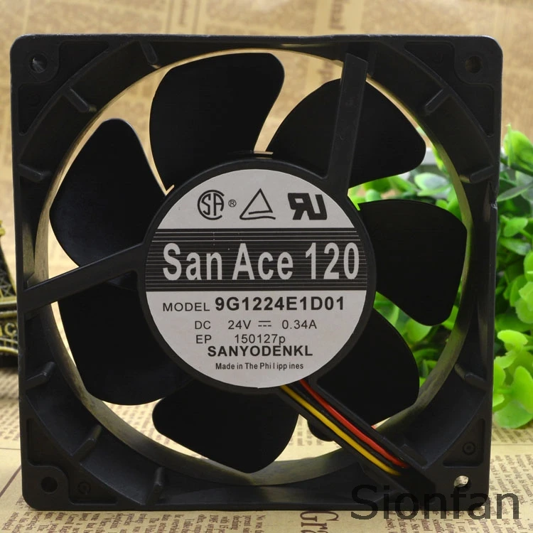 3-проводной инверторный вентилятор для SAN ACE 120 9G1224E1D01 24 В 0.34A | Электроника