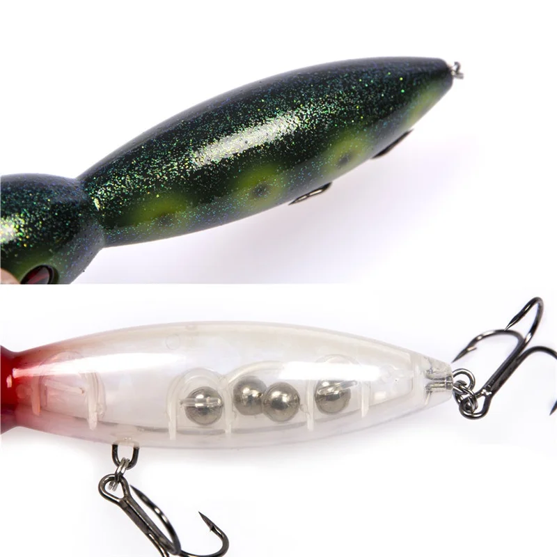18 см/80 г твердая приманка большой Popper Рыбная 3D глаза &quotживого&quot Swimbait Топ воды