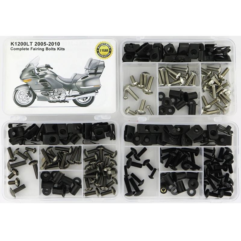 Для BMW K1200LT 2005 2006 2007 2008 2009 2010 Полный Cowling полный обтекатель Болты Комплект винты