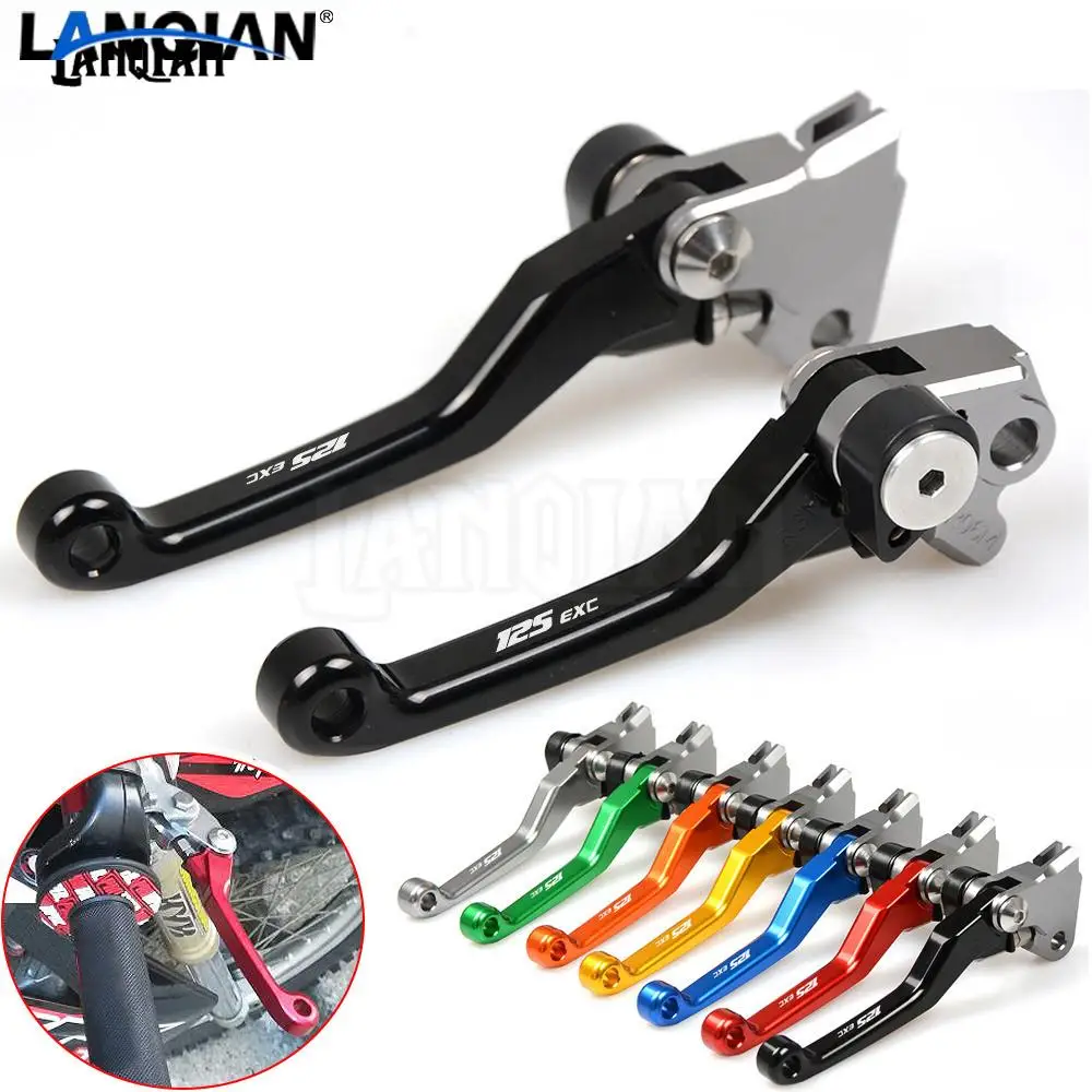 

CNC Laser Printing Motorcycle Dirt bike Pivot Brake Clutch Levers For 125 EXC 2009-2013 Motocross Accessories 125EXC EXC 125