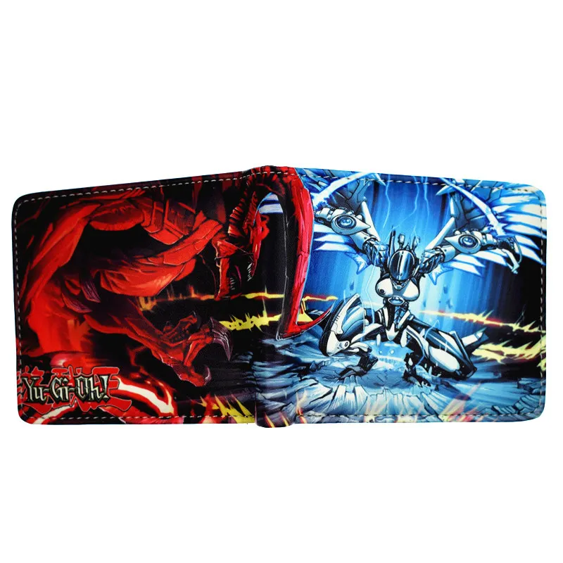 Мультфильм Yu Gi Oh короткий кошелек Высокое качество PU мужской кошелек мальчик кошельки для монет