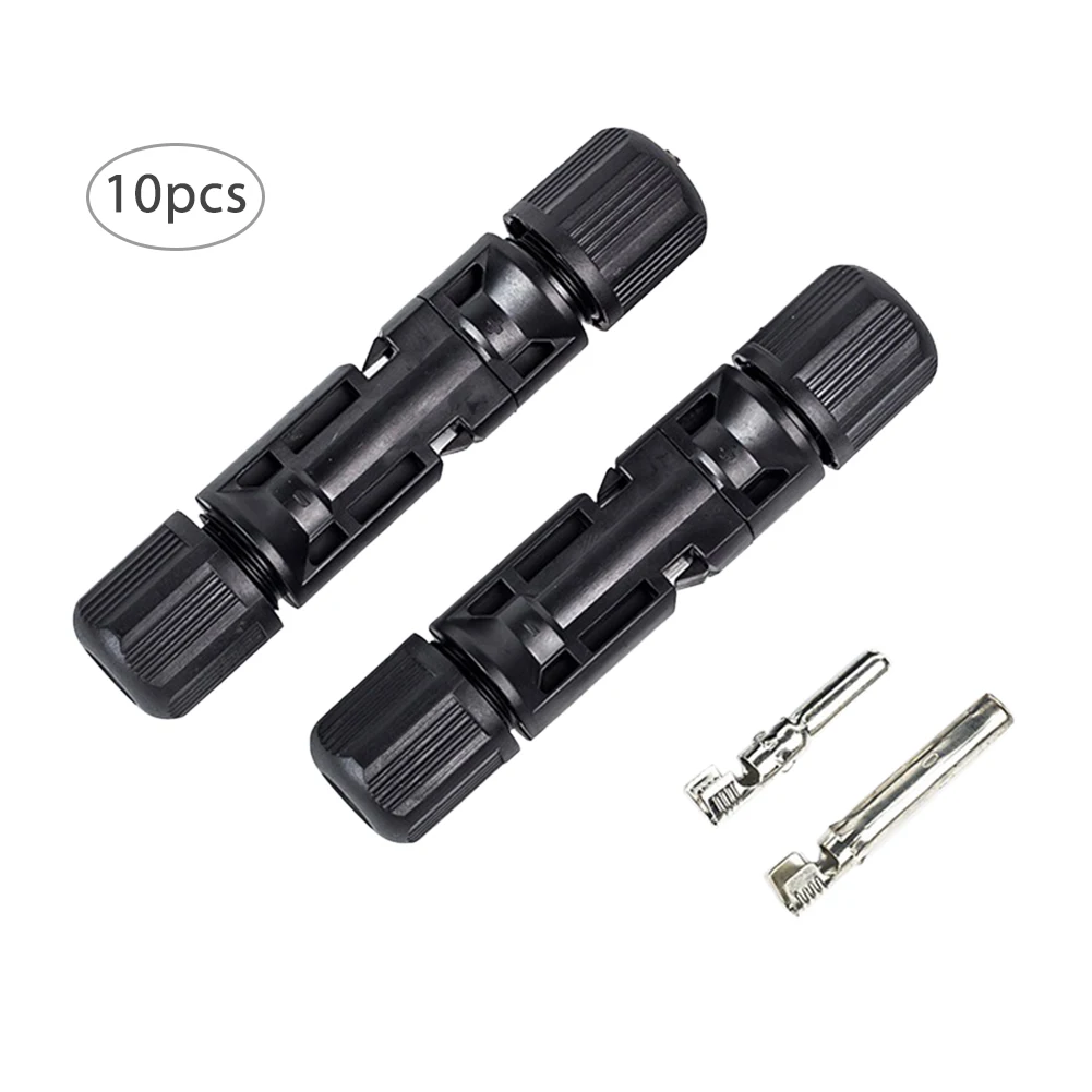 

Pair of Solar Connector Panel Cable R4 Plug Waterproof Male and Female Double Seal Rings for Solar Panels Systems Adaptor
