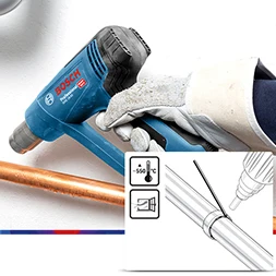 Bosch GHG20-63/GHG/18-60/GHG16-50 Ручной Пистолет горячего воздуха промышленного класса пластиковый сварочный пистолет термометр с цифровым дисплеем управления