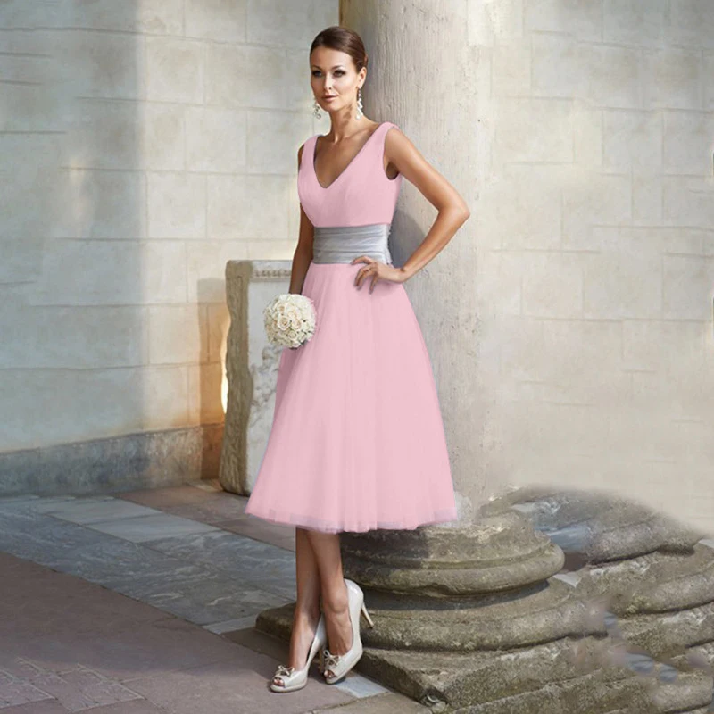 

Women Summer Solid Dress 2021 Sleeveless Waist Dress Clothing V Neck A Line Slim Dresses Ladies Party Vestidos Femme Plus Size