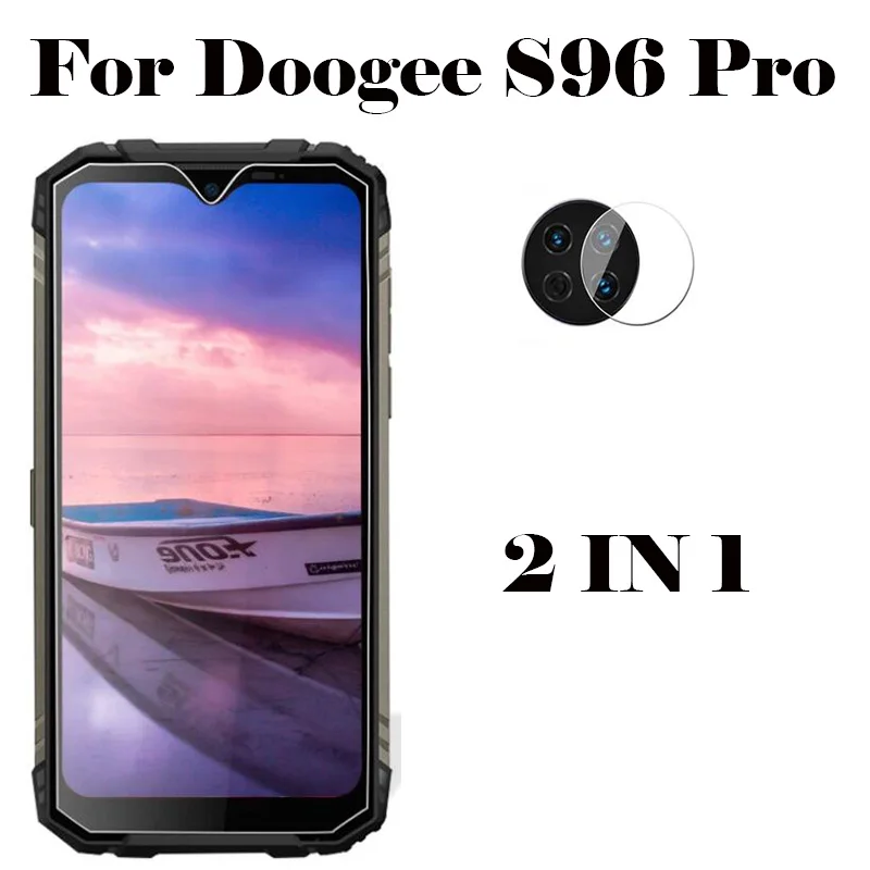 3-в-1 Экран протектор + чехол для телефона Для Doogee S96 Pro Стекло анти-шок на