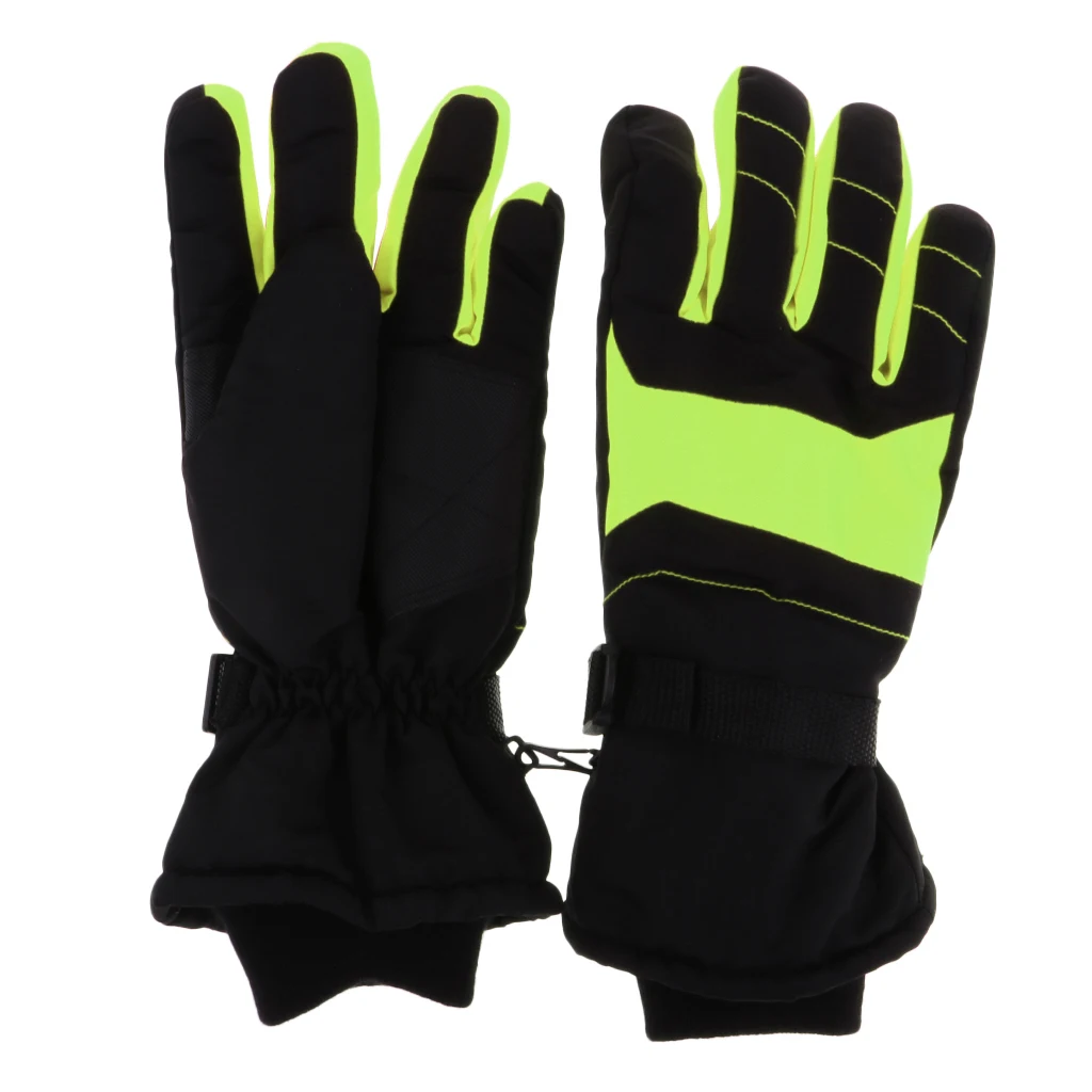 Водонепроницаемые лыжные перчатки для взрослых и детей зимние теплые сноуборда