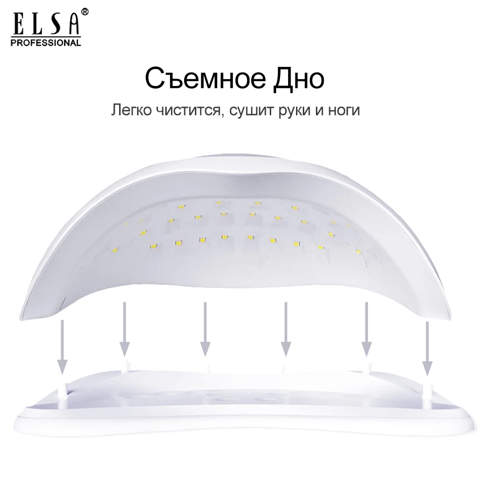 Высокомощная Сушилка для ногтей мощностью 72 Вт быстрая светодиодная УФ лампа