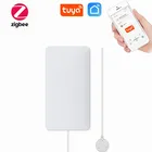 Детектор утечки воды Zigbee с Wi-Fi, датчик утечки с сигнализацией для умного дома, работает с приложением Tuyasmart