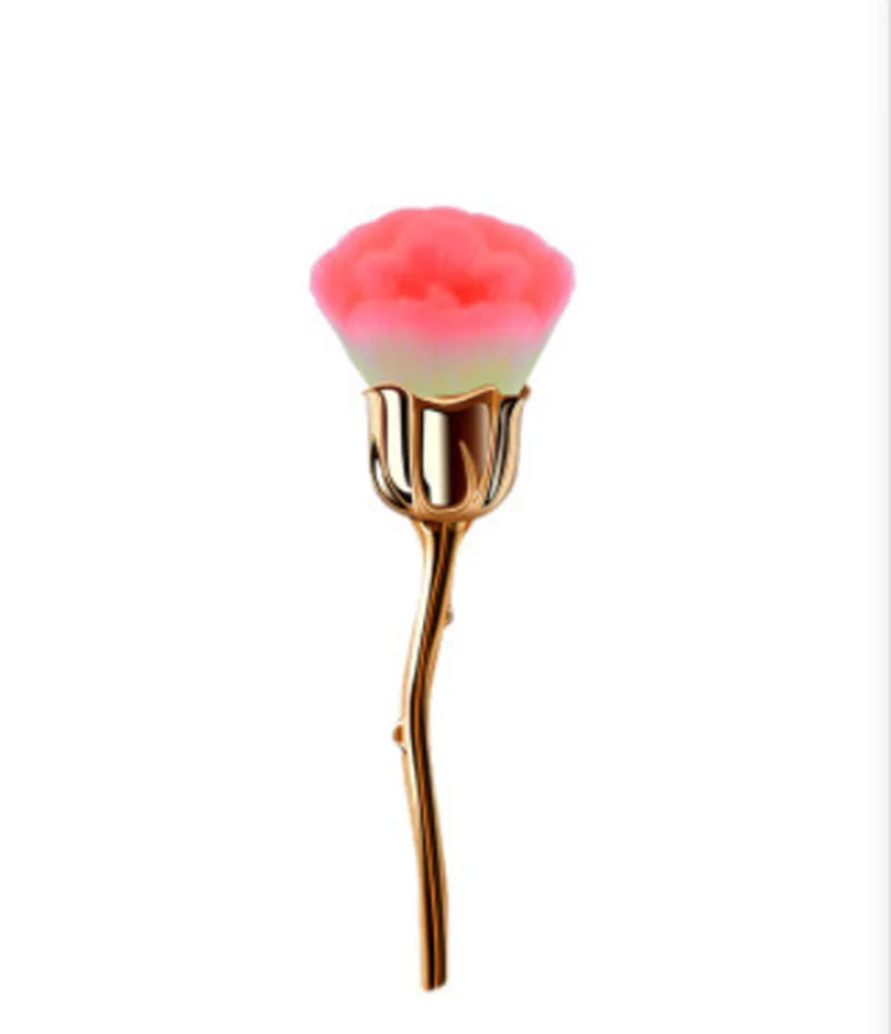 

Nivada Nail Art Glittter Power Brush for Manicure Metal Pink Head Blush Brushes Beauty Tool Gel Nail Accessories