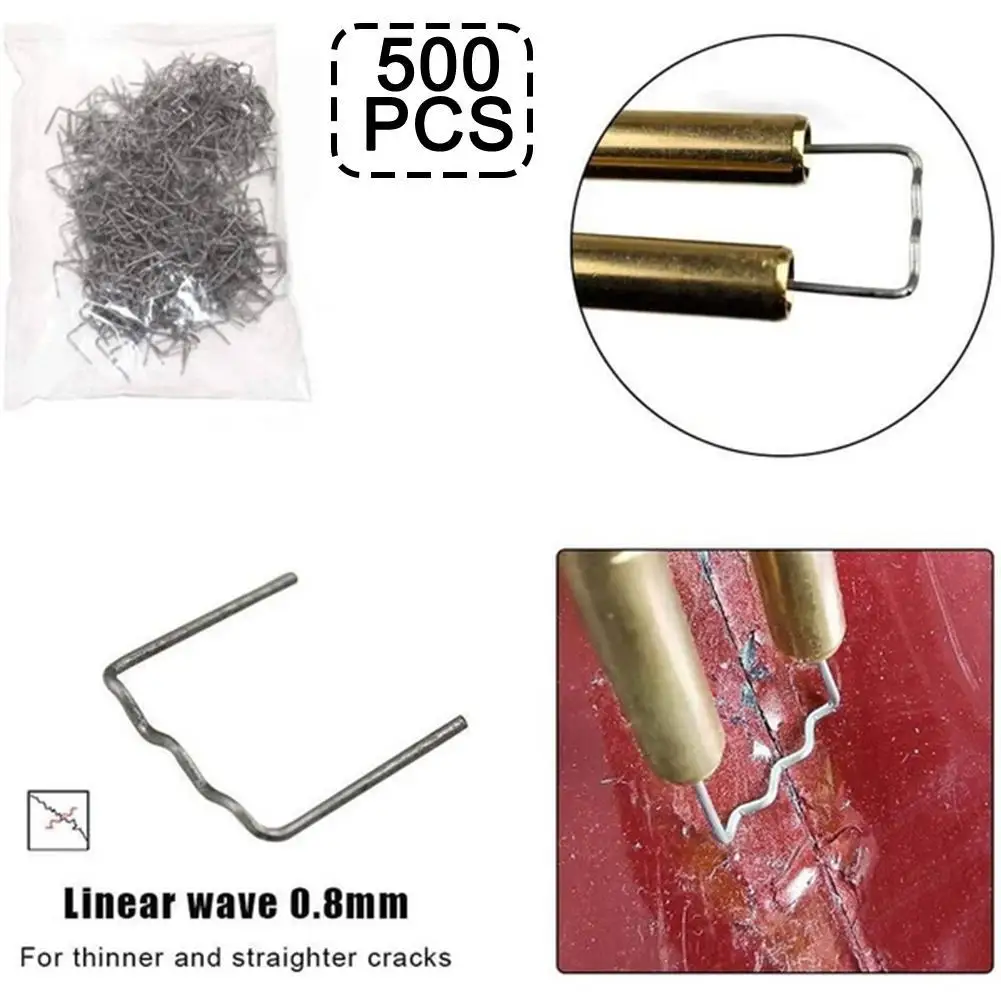 

Hot Stapler Plastic Welding Repair Standard Pre Cut Wave Staples Bumper Bodywork Repair Welding Rods Staple