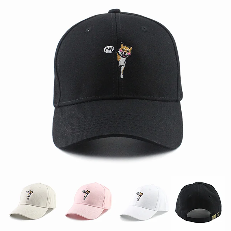 Новая хлопковая бейсбольная кепка милые колпачки для животных мужчин и женщин