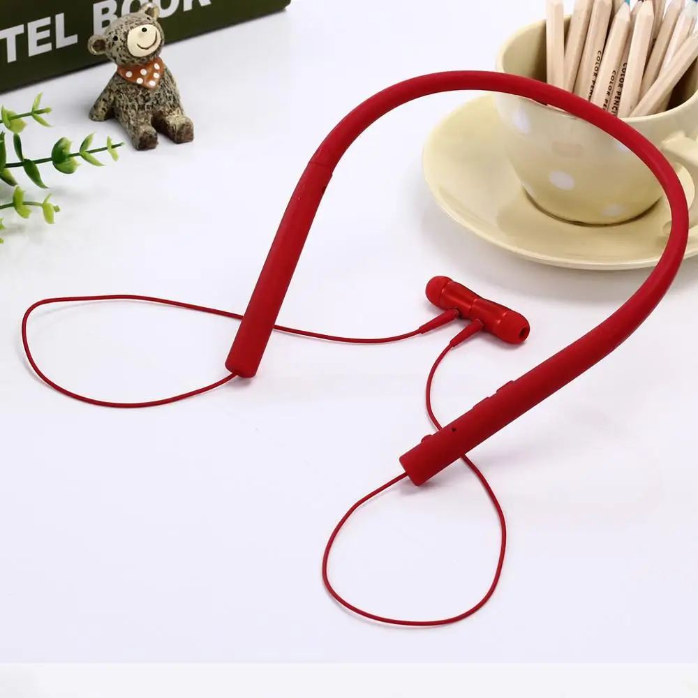 Красный Беспроводная Bluetooth подвесная спортивная Гарнитура для sony mdr-ex750bt, беспроводная гарнитура с шумоподавлением и водонепроницаемым магнитом - Цвет: Красный