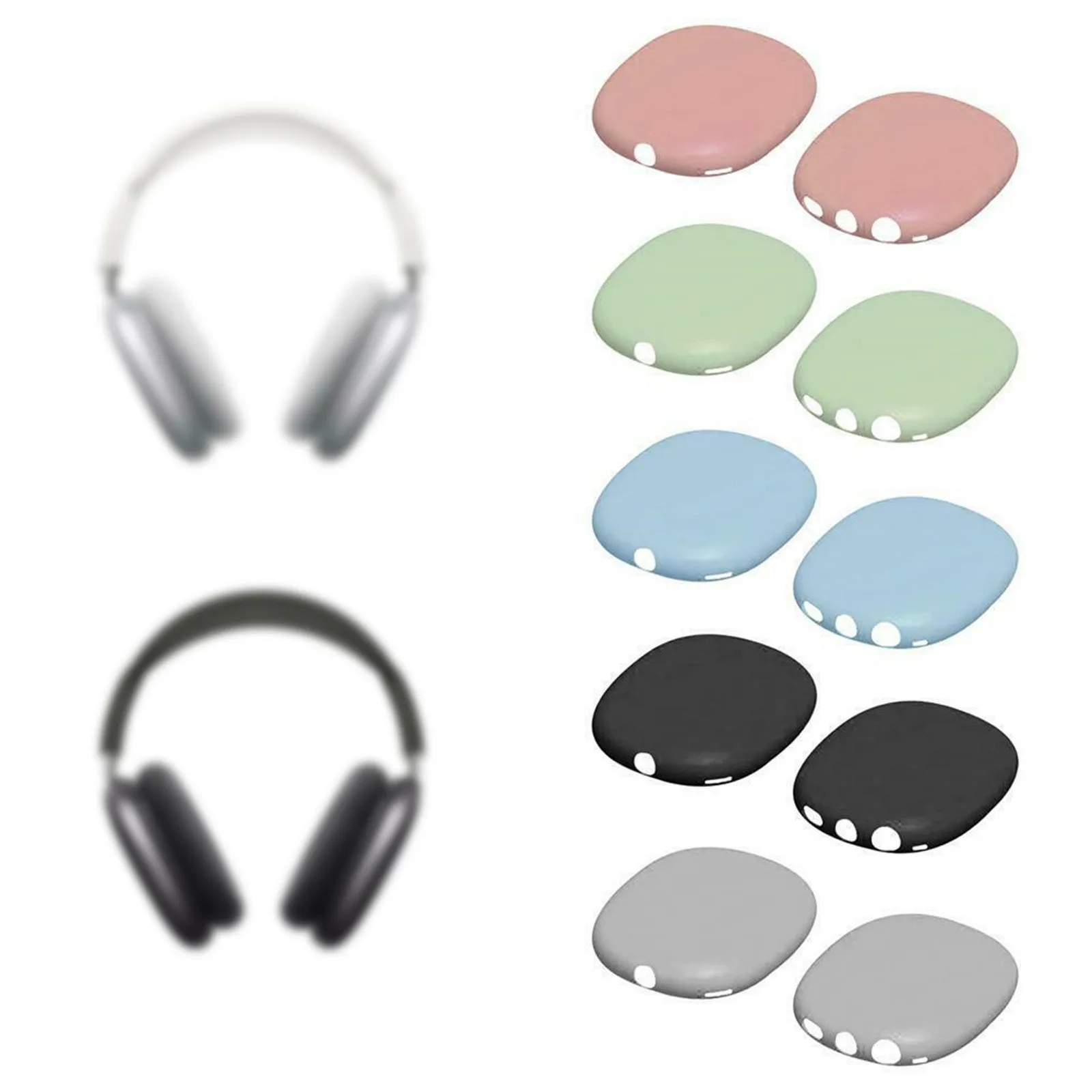 

Multicolor Headphone Silicone Protective Cover For Apple Airpods Max Anti-drop Earphone Protective Cover Earphone Accessories