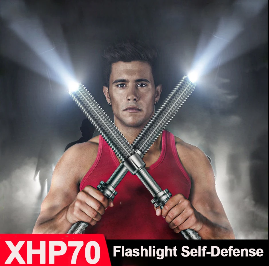 Тактисветильник фонарь XHP70 для бейсбольной биты светодиодный самозащиты