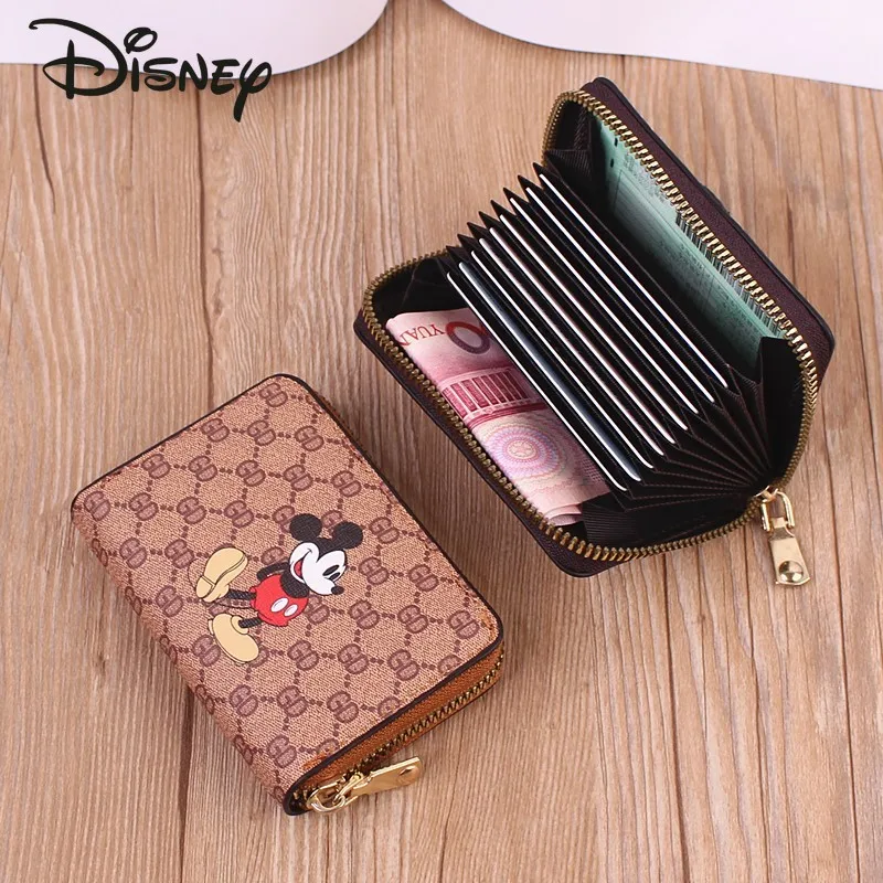 Женский короткий кошелек Disney с Микки Маусом Роскошный многофункциональный