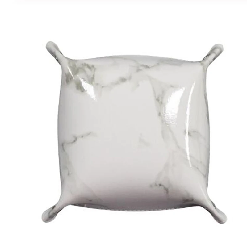 Складная коробка для хранения из искусственной кожи квадратный лоток игры в