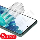 Гидрогелевая пленка для samsung galaxy s21 Ultra, s20, FE, s10 lite, s7 edge, s8, s9 plus, 5-1 шт.
