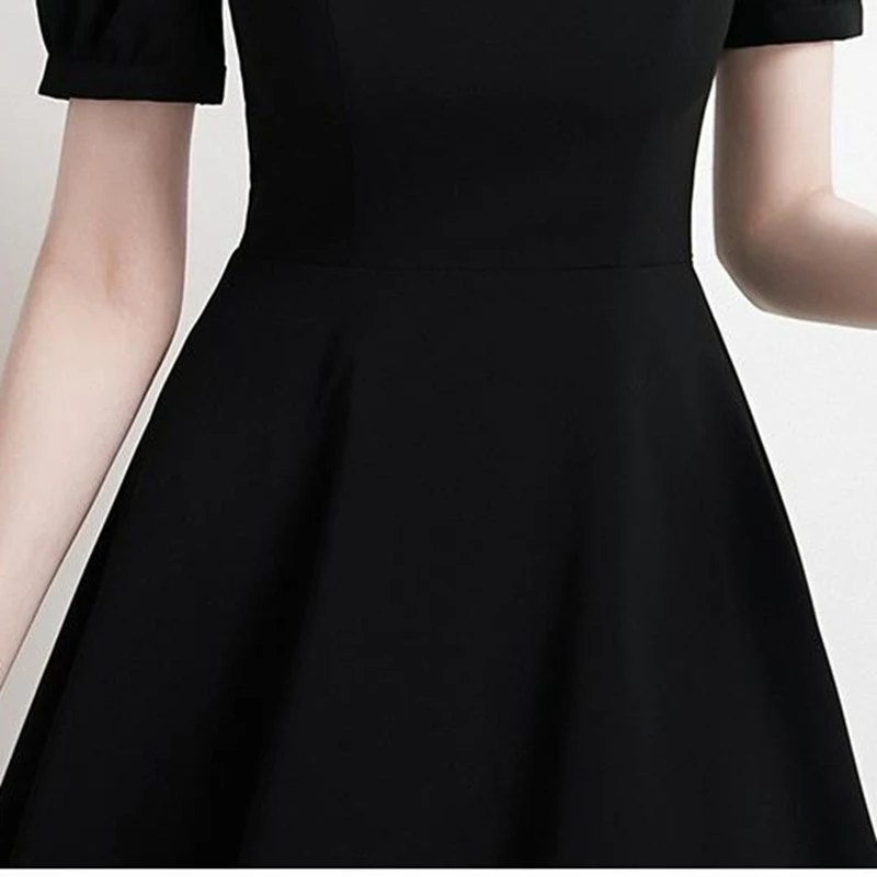 

Ladies banquet dress 2020 new short black slim high quality short sleeve birthday dress vestidos orientales chinese traditional