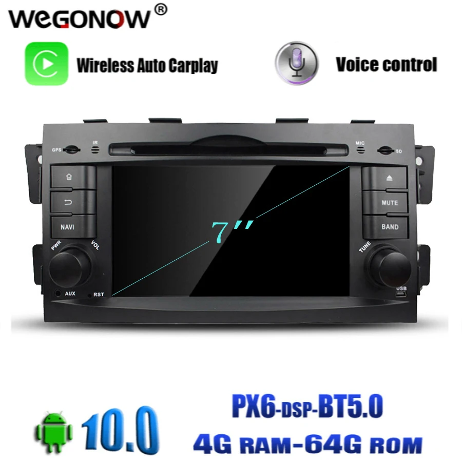 PX6 DSP 2DIN Android 10 0 Восьмиядерный 64 Гб ПЗУ для kia mohas Borrego 2008 2012 BT 5 Wifi GPS навигация карта