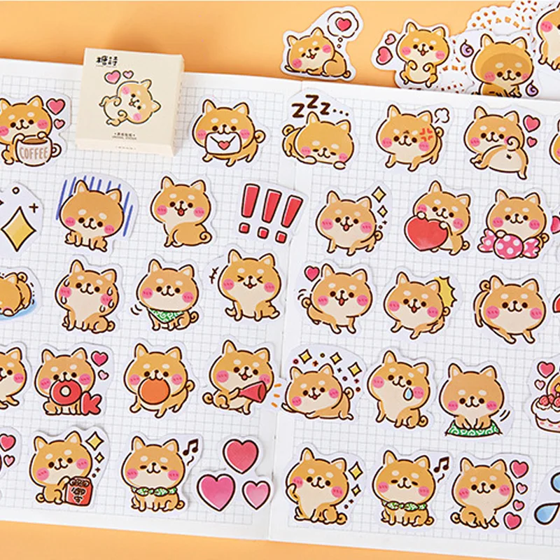 

Kawaii Cute Sticker Cute Shiba Inu Akita Dog Sticker Diy Diary Scrapbook Cartoon Sticker Luggage Phone Sticker