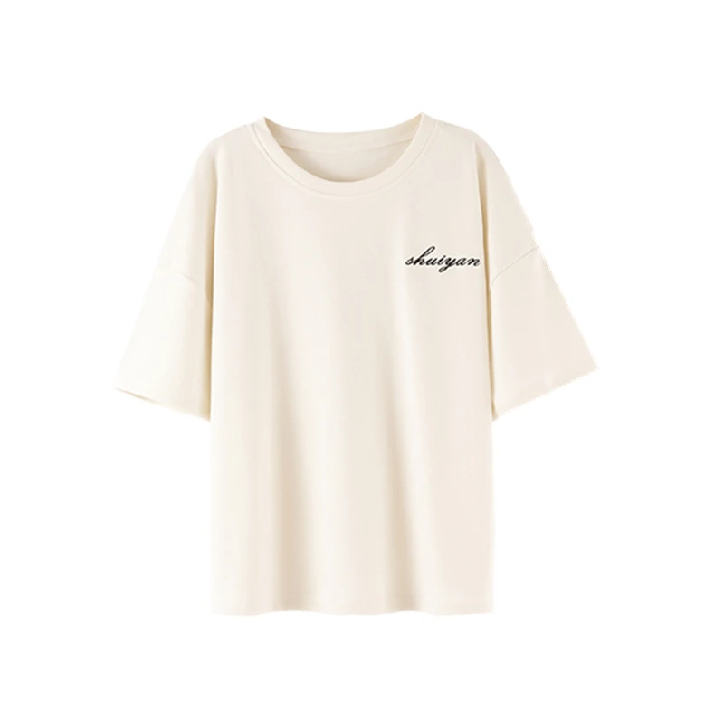 Новые женские Вьетнамки стильная пижамы комплект 2020 летняя хлопковая Футболка