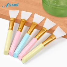 Skin-Care Cosmetic Tool Silicone Facial Face Mask Makeup Brush Mask Mud Foundation Blending Beauty Brushes Soft Head