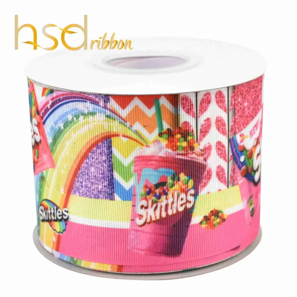 02 HSDCraft 10 ярдов/рулон HT печатная лента Grosgrain для diy аксессуары для волос - Цвет: 02