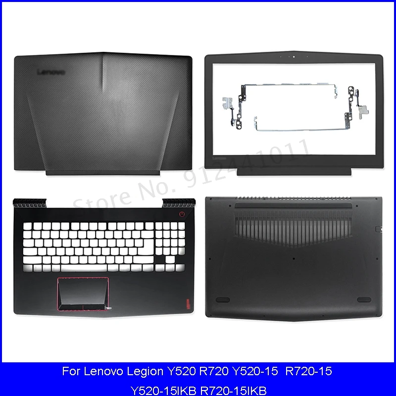 

Задняя крышка для ноутбука Lenovo Legion Y520 R720 Y520-15 R720-15 Y520-15IKB передняя панель/петли/Упор для рук/Нижняя крышка