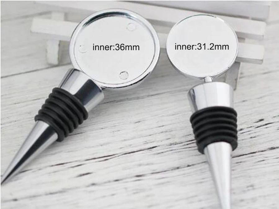 

Bottle Stopper Blank Wine Bottle Diy Wine Stopper Dome Blanks Cabochons Storage Twist Cap Plug Reusable Vacuum Sealed DIY Bar
