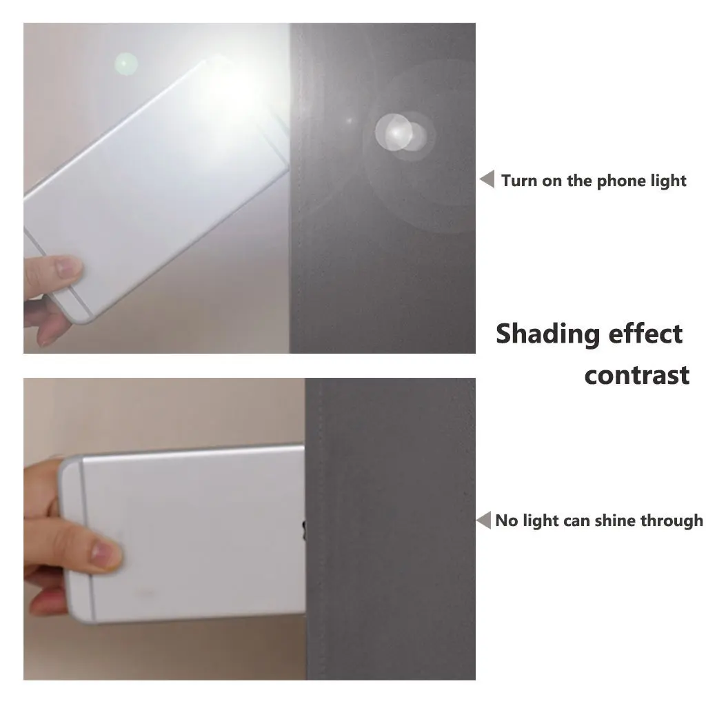 100% двухслойная затемненная занавеска драпировка с люверсами черная подкладка