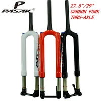 pasak bicycle carbon fork mtb mountain bike air 27 5 29 thru axle15mm100 predictive steering suspension oil and gas fork
