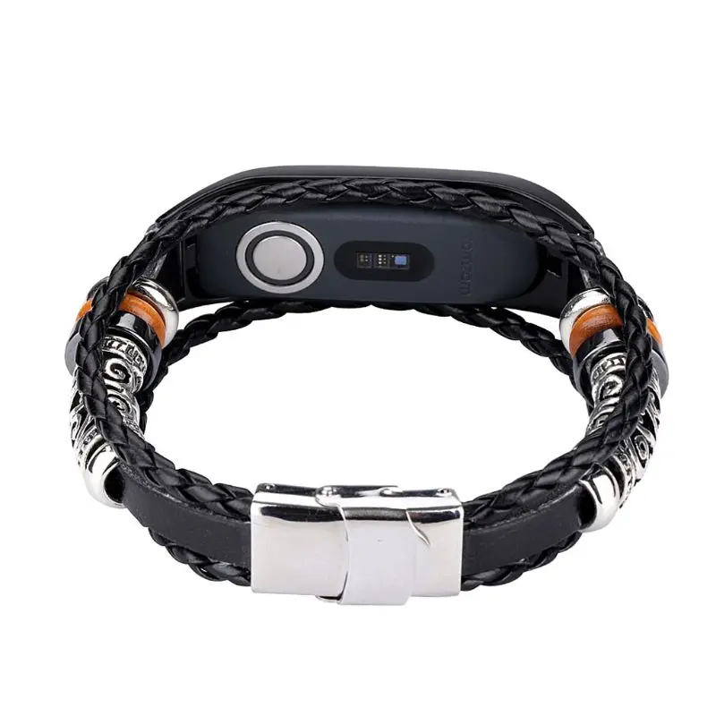 

National Style Woven Rope Bracelet Metal Clasp Conjunction Wrist Strap Band for TomTom Touch Smart Bracelet Watch Accessories