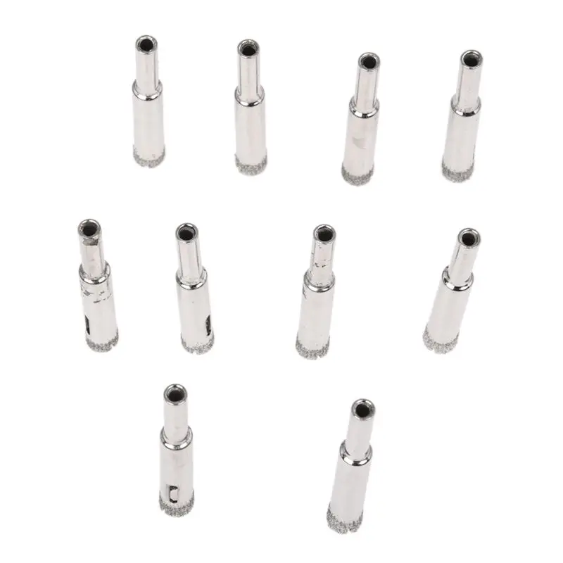 

10 Pcs 8Mm Diamond Tipped Tile Marble Glass Drill Bit Hole Saw