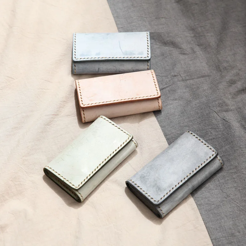 Кожаный чехол для ключей 2020 винтажный мини автомобиля Модный Карманный