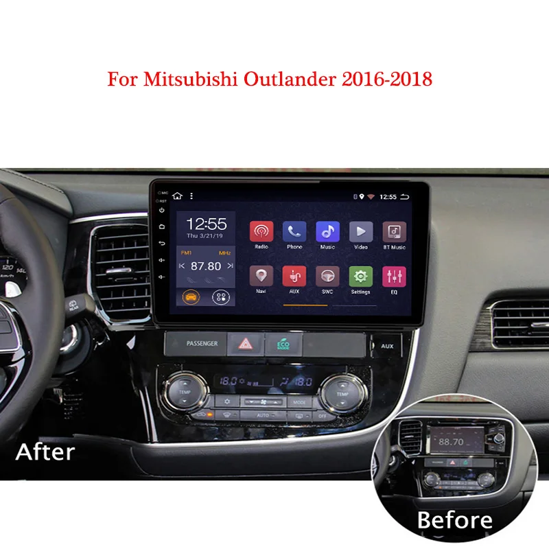 2G ram 32G rom 10 1 дюймов Android 8 для Mitsubishi Outlander 2013 2018 Автомобильная dvd навигационная