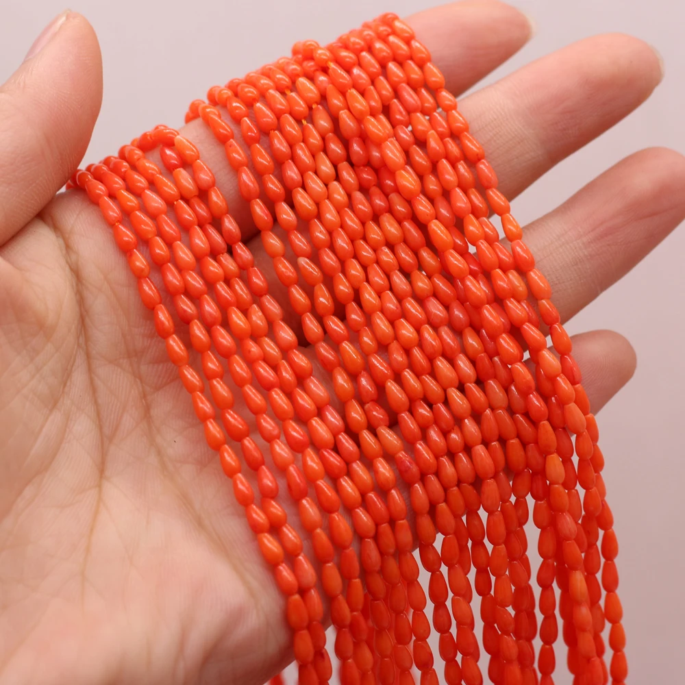 

Coral Beaded Drop-shaped Bead Pendant Is Suitable for Ladies Handmade DIY Making Exquisite Luxury Necklace Bracelet Jewelry