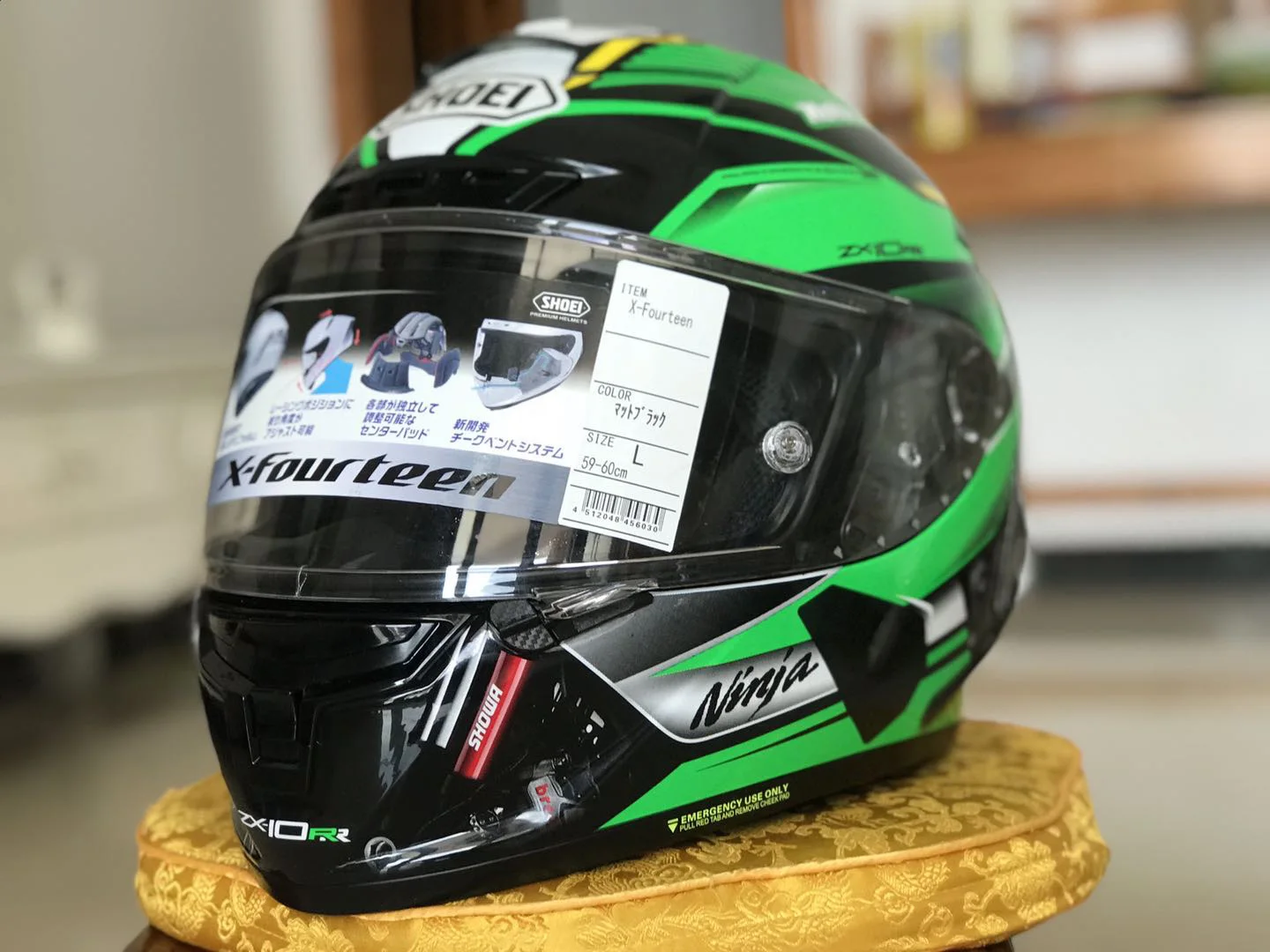 Мотоциклетный шлем на все лицо X14 ZX-10RR зеленый для езды мотоцикле гоночный