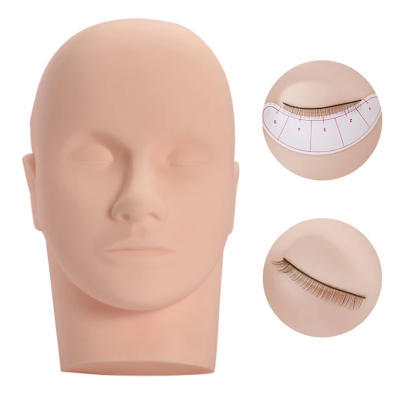 

Female Mannequin Head Cosmetics Model Head Wig Display Foam Mannequin Glasses Hat Hairpieces Stand Head Molds Silicone 27RC