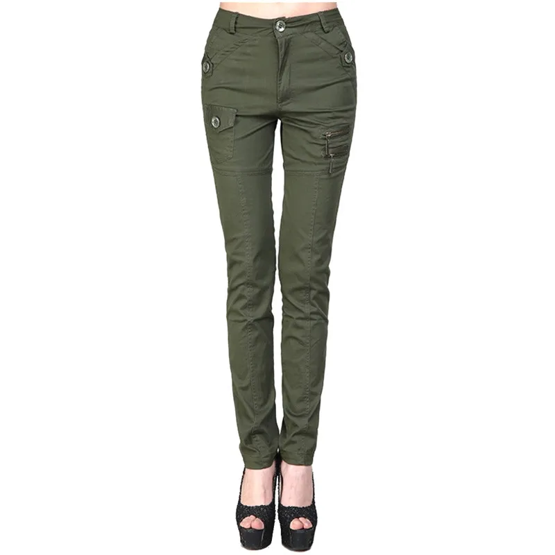 Брюки-карго женские камуфляжные повседневные хлопковые брюки армейского