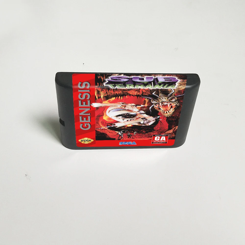 

Sub Terrania - 16 бит MD карточная игра для Sega Megadrive игровой консоли картридж