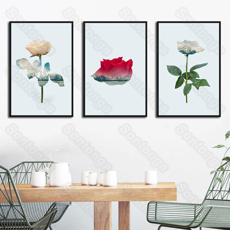 

Beautiful and Simple Plant Flower Wallpaper Wallpaper Seamless Custom Mural Wall Covering Art Poster Sofa Background Simple