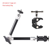 all metal adjustable articulated 11 camera magic arm super clip crab clamp for camcordermonitor flash lighting stand dslr
