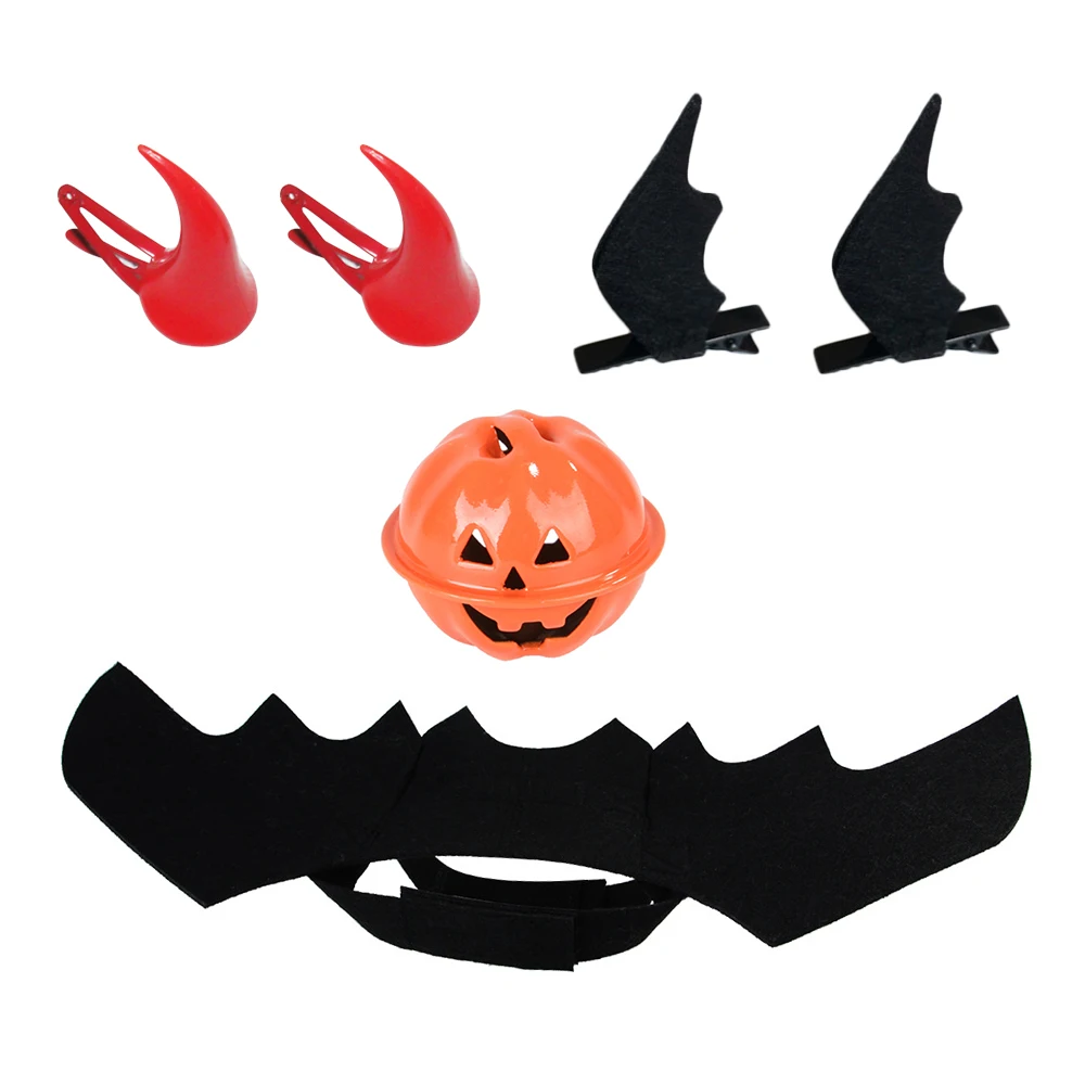 Животное собака кошка Дьявол Рога заколки для волос шпильки летучие мыши костюм