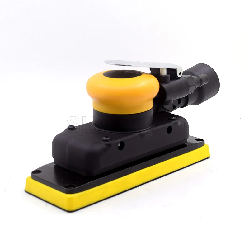 

SUPRIHOO 70x198mm Square Air Orbital Sander Central Vacuum Ready Pneumatic Sanding Machine Substitute MIRKA