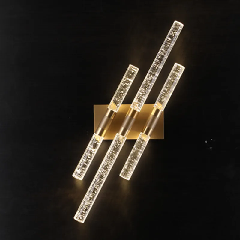 Современная светодиодная настенная лампа с кристаллами-пузырьками прикроватное