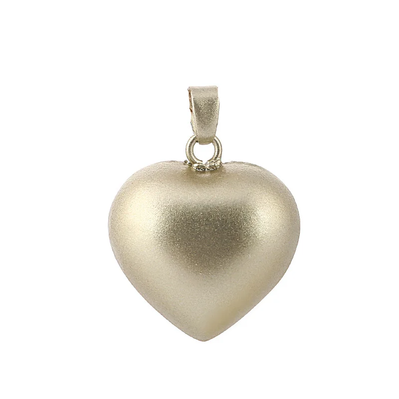 100 см verzilverd heartchain babyBel grossesse mom bola ожерелье звуковая подвеска «любящее сердце» ожерелье