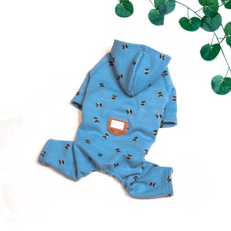 

Dog Clothes for Small Dogs Autumn Winter Warm Jumpsuit for Chihuahua Puppy Thick Coat Overalls for French Bulldog Pet Costume