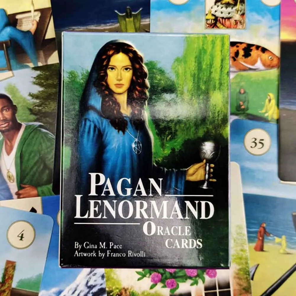 

Pagan Lenormand Oracle Card Games English Version Divination Fate Board Game Cards With PDF Guidebook
